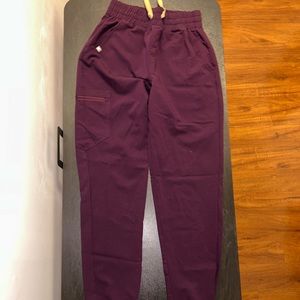 Figs Dark Purple Scrub Joggers